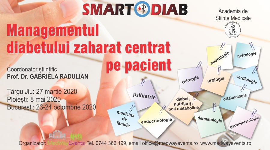 Conferința „Managementul Diabetului Zaharat Centrat pe pacient” se amână