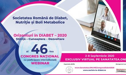 Congresul Național al Societății Române de Diabet, Nutriție și Boli Metabolice, în format exclusiv online