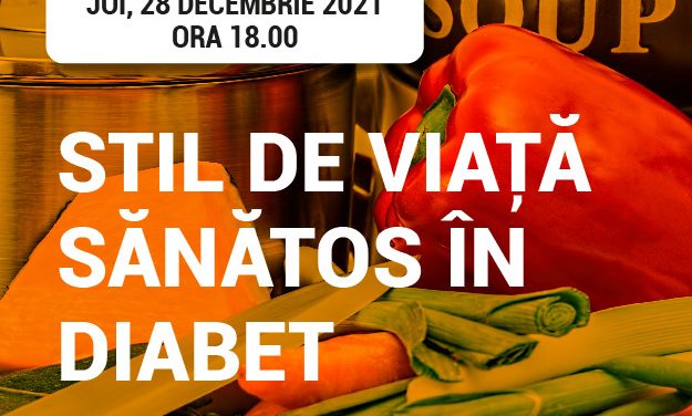 Află care e ”Stilul de viață sănătos în Diabet” la Ora Pacientului RoDiabet din 28 ianuarie
