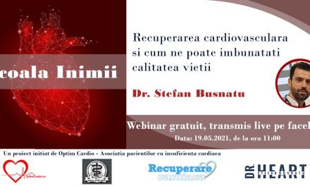 Dr. Ștefan Busnatu despre recuperarea cardiovasculară în ultima sesiune Școala Inimii – Ediția I