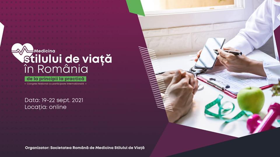 Societatea Română de Medicina Stilului de Viață organizează primul Congres Național cu participare internațională