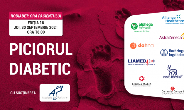 Astăzi, de la ora 18.00 discutăm despre “Piciorul Diabetic” la Ora Pacientului RoDiabet