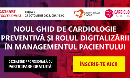 Despre noul ghid de cardiologie preventivă și rolul digitalizării, la întâlnirea CardiologieModerna.ro din 27 octombrie