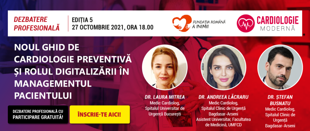 Prevenția primară și reabilitarea cardiacă ca formă de prevenție secundară, tema întâlnirii comunității OSC – CardiologieModernă din octombrie