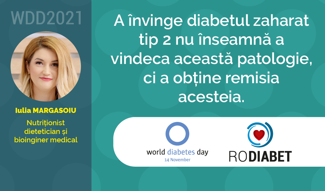 Iulia Margasoiu, Nutriționist dietetician și bioinginer medical: A învinge diabetul zaharat tip 2 nu înseamnă a vindeca această patologie