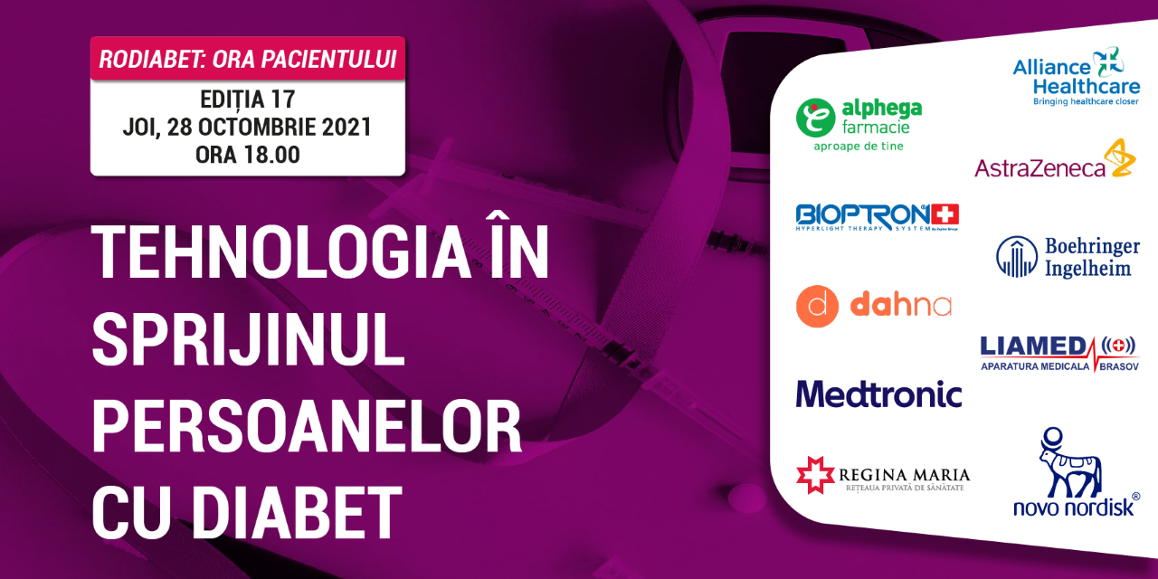 Ora Pacientului RoDiabet: Tehnologia schimbă viața persoanelor cu diabet