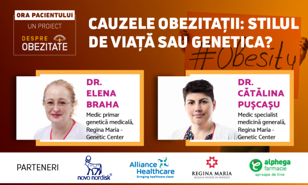 Comunitatea DespreObezitate.ro discută despre cauzele obezității, miercuri 23 februarie