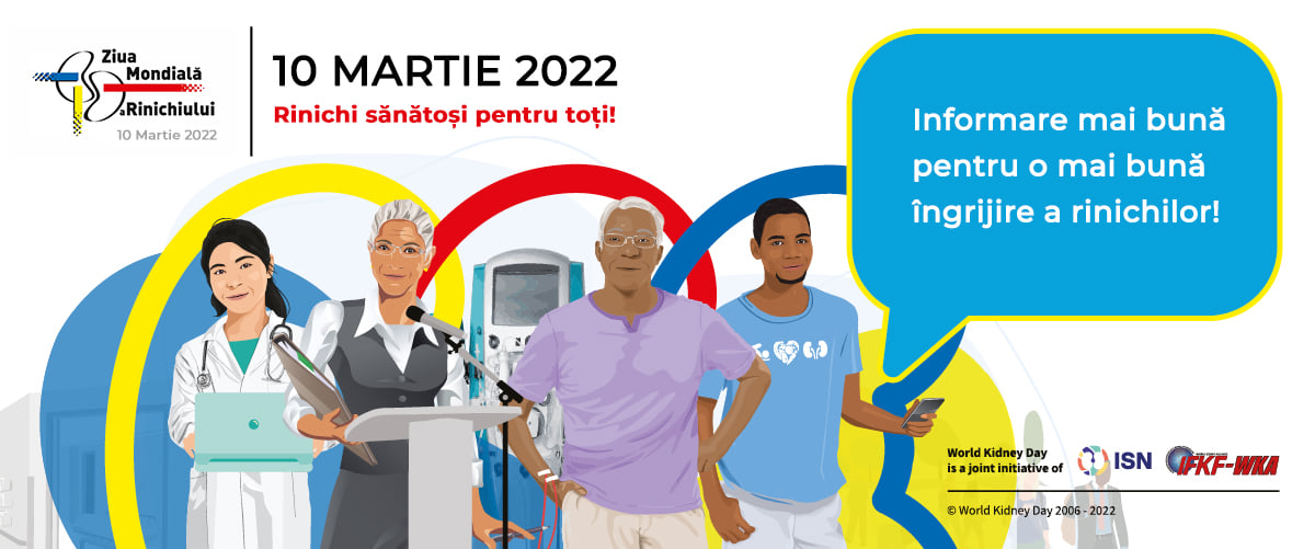 ”Rinichi sănătoși pentru Toți” – tematica Zilei Mondiale a Rinichiului din acest an