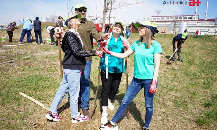 Voluntarii Antibiotice au plantat 200 de arbori