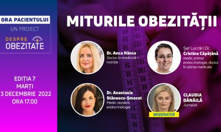 Miturile obezității: Tema întâlnirii DespreObezitate.ro din 13 decembrie