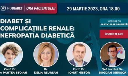 Diabetul și rinichii: tema Orei Pacientului Rodiabet din 29 martie 2023