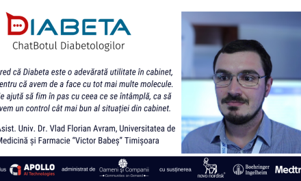 Asist. Univ. Dr. Vlad Florian Avram: Diabeta este o adevărată utilitate în cabinet