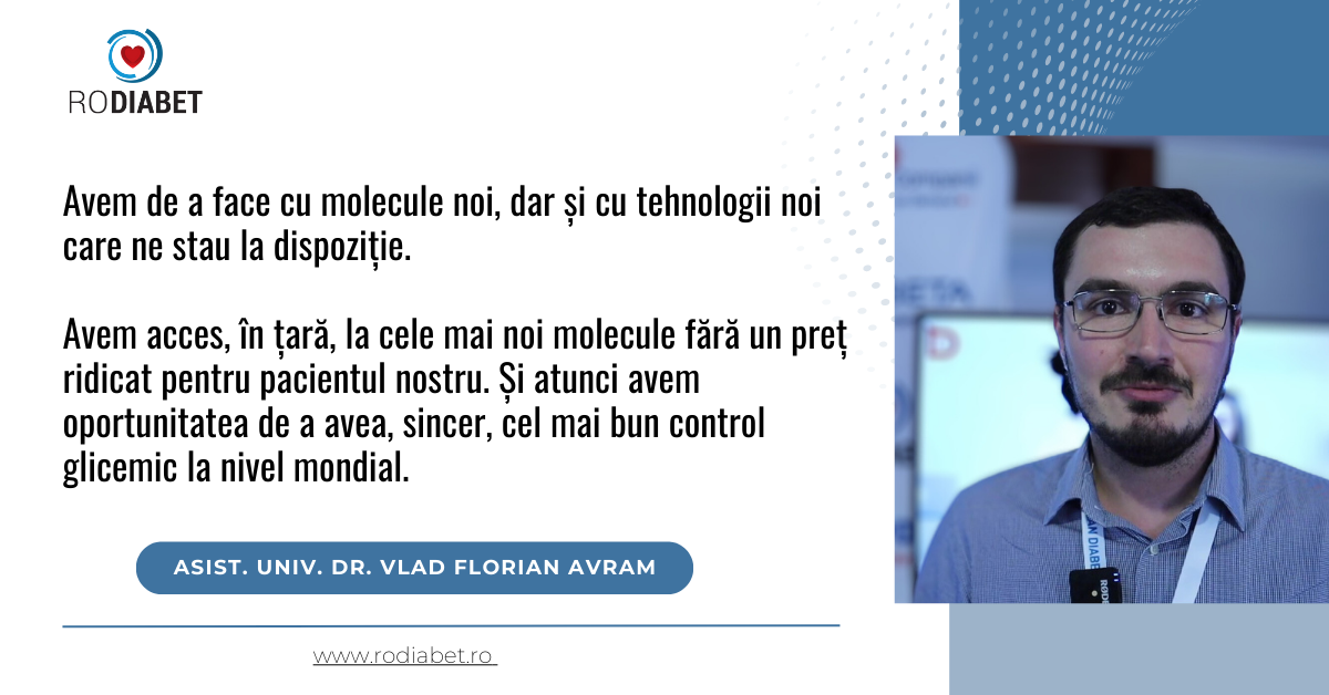 Asist. Univ. Dr. Vlad Florian Avram: avem oportunitatea de a avea cel mai bun control glicemic la nivel mondial