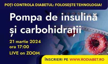 Învățăm despre pompa de insulină și carbohidrați la Ora Pacientului Rodiabet