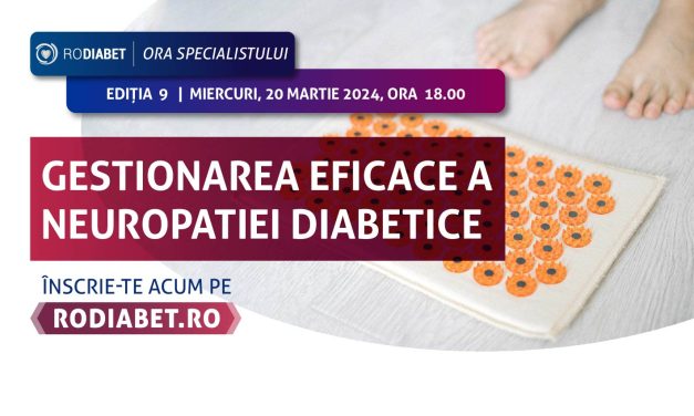 Deschidem înscrierile la Ora Specialistului Rodiabet