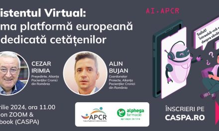Asistentul Virtual: tema întâlnirii Comunității asociațiilor de pacienți – Caspa din 9 aprilie