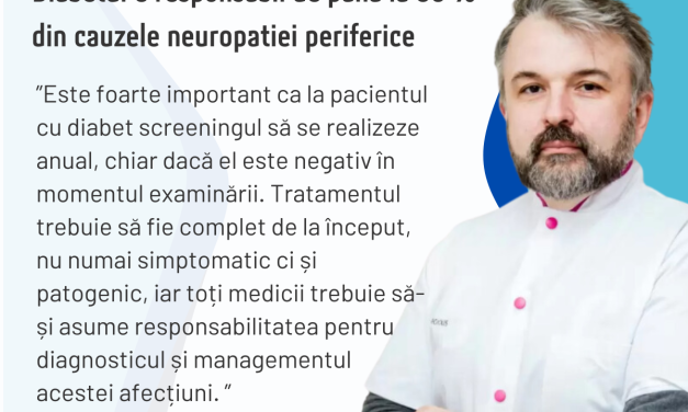Dr. Armand Frăsineanu: Diabetul e responsabil de până la 50 % din cauzele neuropatiei periferice