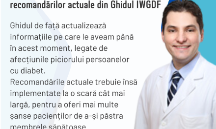 Dr. Horațiu Coman: Aplicarea la scară cât mai largă a recomandărilor actuale va oferi mai multe șanse pacienților de a-și păstra membrele sănătoase