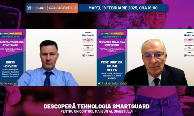 Prof. dr. Iulian Velea: SmartGuard reduce povara deciziilor zilnice legate de ajustarea insulinei