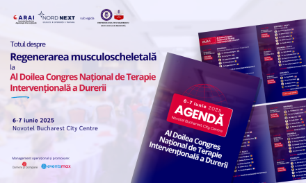 Totul despre regenerarea musculoscheletală, la Al Doilea Congres Național de Terapie Intervențională a Durerii