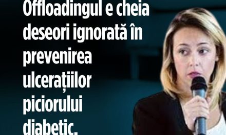 Fizioterapeut dr. Iulia Drăgoi: Offloadingul e cheia deseori ignorată în prevenirea ulcerațiilor piciorului diabetic