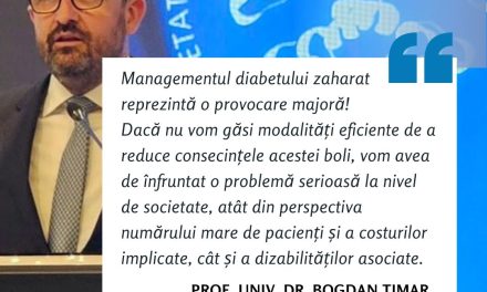 Prof. Dr. Bogdan Timar: 1 din 10 români are diabet. Ne confruntăm cu o provocare majoră în sistemul medical