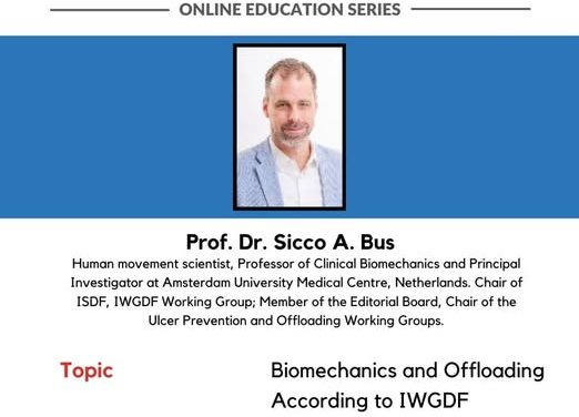 Webinar D-Foot International: ”Biomecanica și offloading-ul conform ghidurilor IWGDF”, 7 iunie 2025