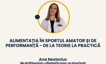 ”Alimentația în sportul amator și de performanță- De la teorie la practică”, 23 iunie 2025