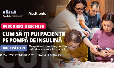 Curs ACES: ”Cum să îți pui pacienții pe pompă de insulină”, 5-7 septembrie, Brăila