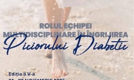Conferința „Rolul echipei multidisciplinare în îngrijirea piciorului diabetic”, 21 – 22 noiembrie 2025