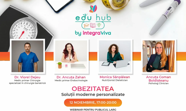 Webinar ”Obezitatea. Soluții moderne personalizate”, 12 noiembrie 2025