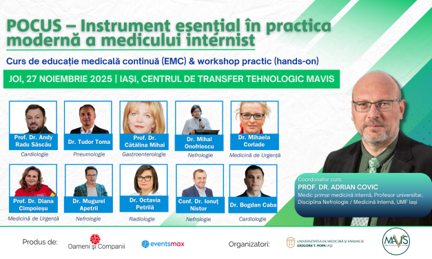 Curs POCUS – Instrument esențial în practica modernă a medicului internist