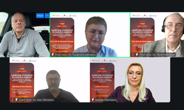 Concluzii din cadrul webinarului CRED în Medicină, cu tema „Leadership și mentorat în medicina modernă: De la știință, la valori și inspirație pentru generațiile următoare”