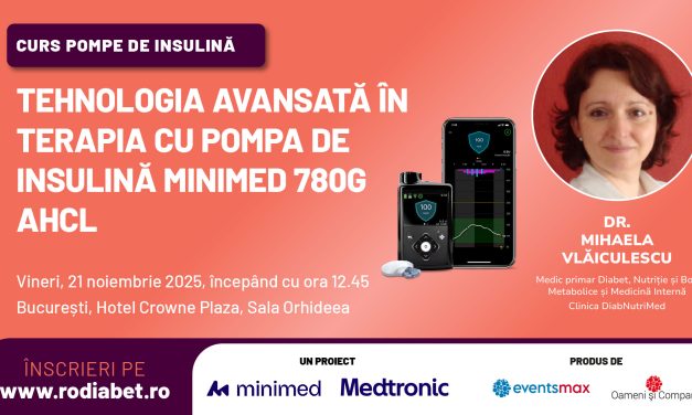 Curs pompe insulină: Tehnologia avansată în terapia cu pompa de insulină MiniMed 780G AHCL